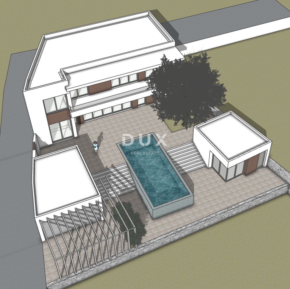 CRIKVENICA, DRAMALJ - starinska hiša s projektom za luksuzno vilo, pogled na morje