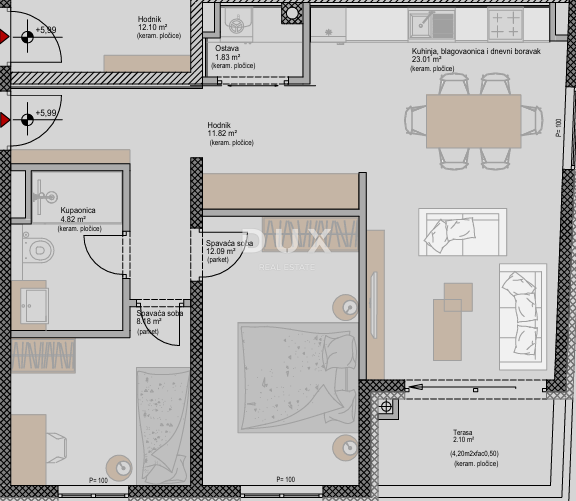 ISTRA, POREČ - Moderno stanovanje z 2 spalnicama + kopalnico v novem projektu, blizu morja, možnost financiranja s kreditom