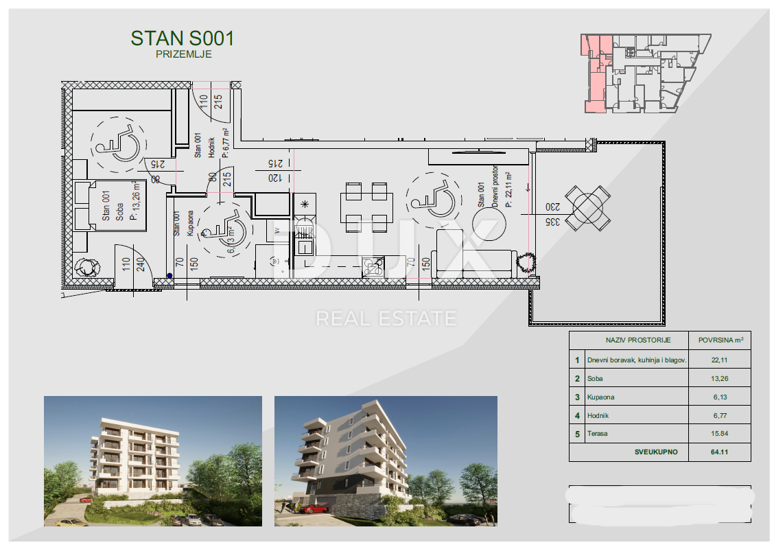 RIJEKA, ZAMET - ekskluzivno stanovanje v NOVOGRADNJI s pogledom na morje! PRILOŽNOST!