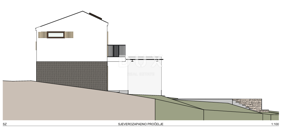 OTOK PAG, LUN - PRILOŽNOST! Zemljišče z gradbenim dovoljenjem za vilo