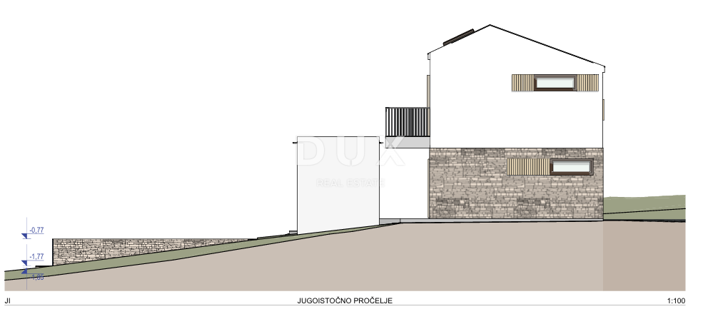 OTOK PAG, LUN - PRILOŽNOST! Zemljišče z gradbenim dovoljenjem za vilo