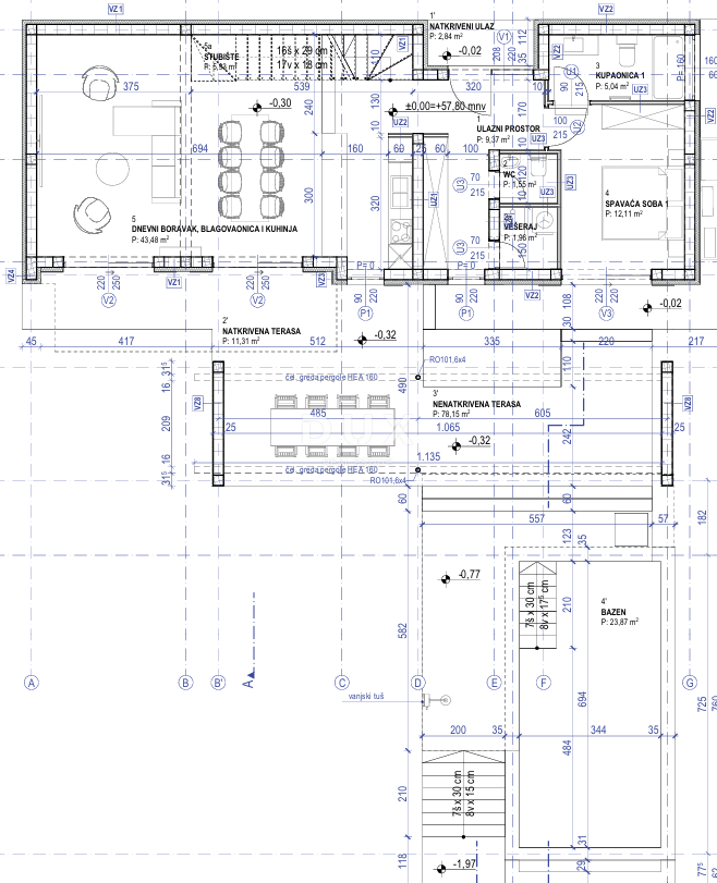 OTOK PAG, LUN - PRILOŽNOST! Zemljišče z gradbenim dovoljenjem za vilo