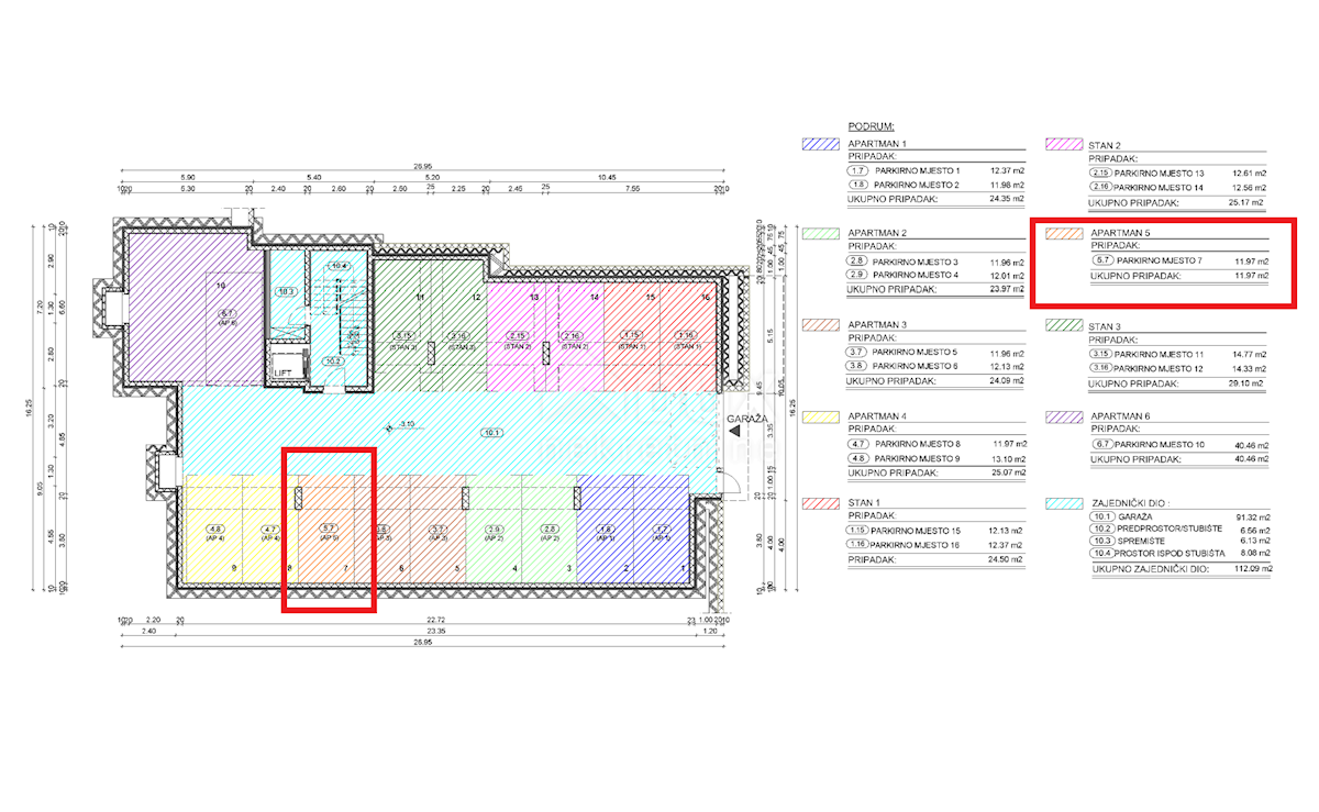 OPATIJA, CENTER - novozgrajeno stanovanje 77,09m2 s panoramskim pogledom na morje - STANOVANJE 5