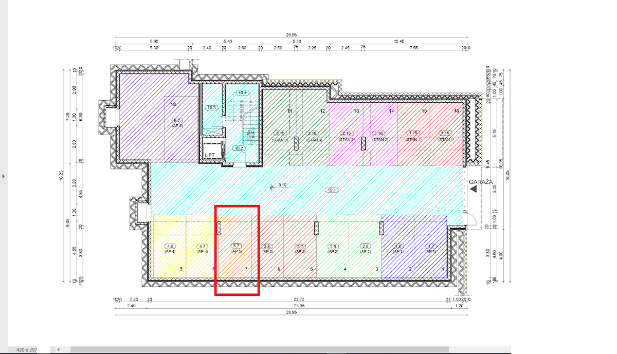 OPATIJA, CENTER - novozgrajeno stanovanje 77,09m2 s panoramskim pogledom na morje - STANOVANJE 5