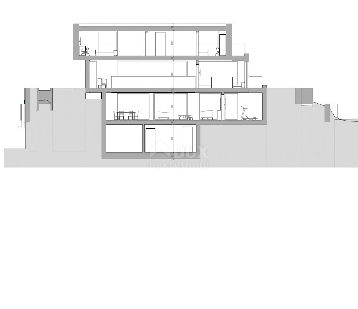 OPATIJA, CENTER - zemljišče za vilo 400m2 nad centrom Opatije z gradbenim dovoljenjem, panoramski pogled na morje