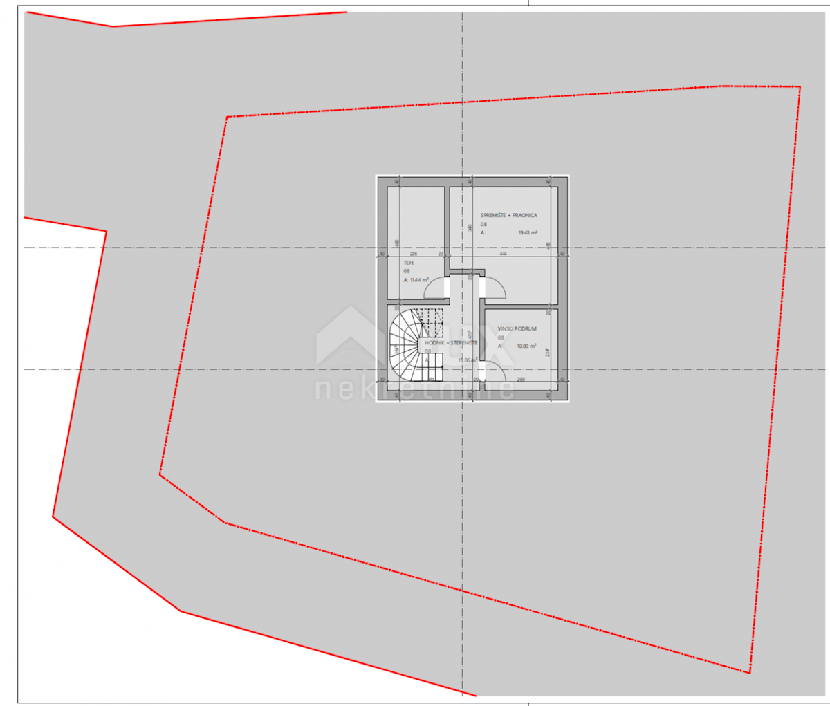 OPATIJA, CENTER - zemljišče za vilo 400m2 nad centrom Opatije z gradbenim dovoljenjem, panoramski pogled na morje