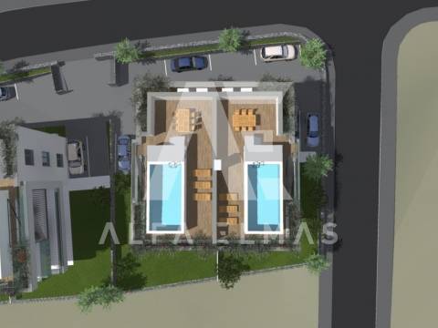 Krk, Mesto, dvoetažni luksuzni apartma s pogledom na morje!! ID 283 