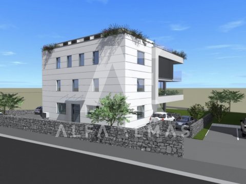Krk, Mesto, dvoetažni luksuzni apartma s pogledom na morje!! ID 283 