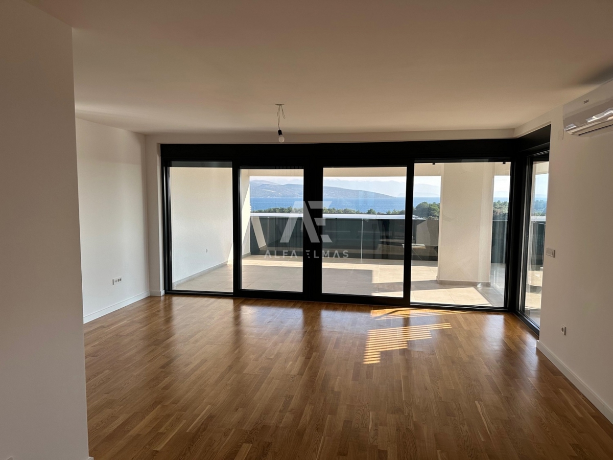 Krk, Mesto, dvoetažni luksuzni apartma s pogledom na morje!! ID 283 