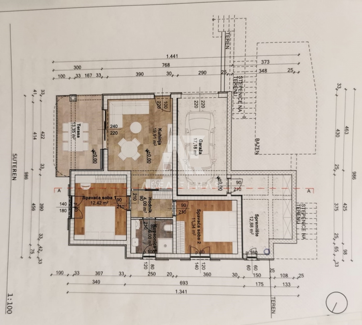 Uvala Soline, dvosobni apartma, 400m od morja! ID 367