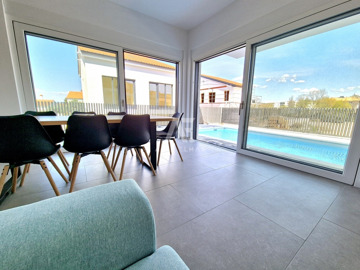 Semi-detached house with a pool and sea view in Malinska - ID 589