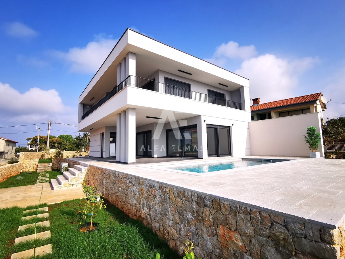Linardići, impozantna vila moderne arhitekture z bazenom na mirni lokaciji!! ID 479