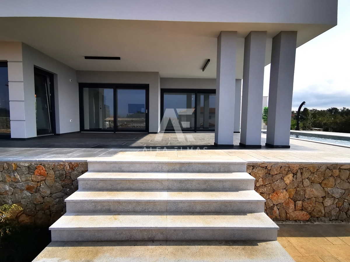 Linardići, impozantna vila moderne arhitekture z bazenom na mirni lokaciji!! ID 479