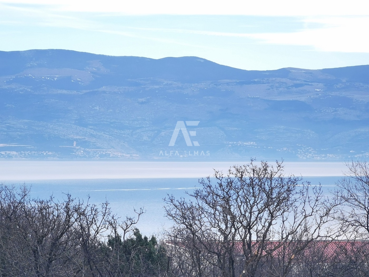 Vrbnik, novogradnja, samostojna hiša s pogledom na morje!! ID 512
