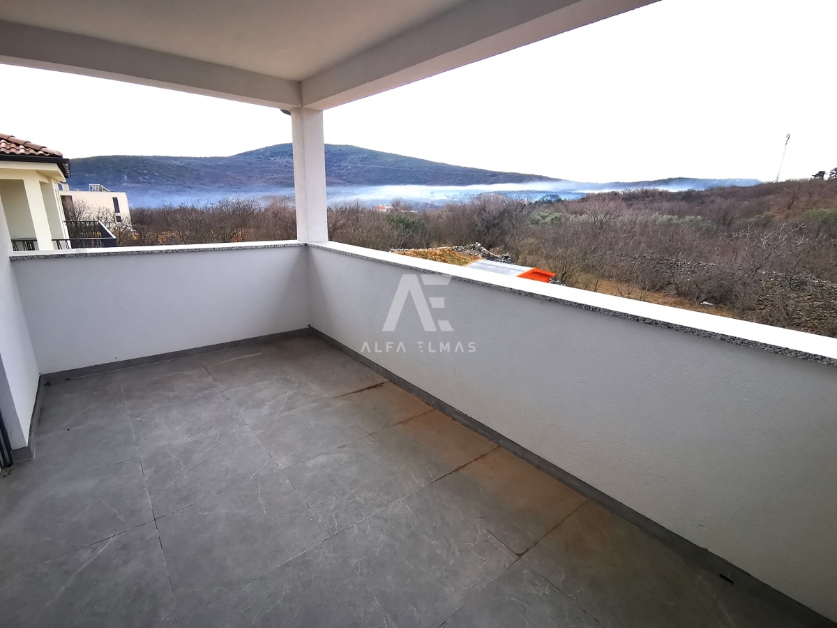 Vrbnik, novogradnja, samostojna hiša s pogledom na morje!! ID 512