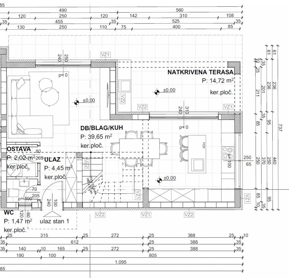 Hiša Malinska, Malinska-Dubašnica, 130m2