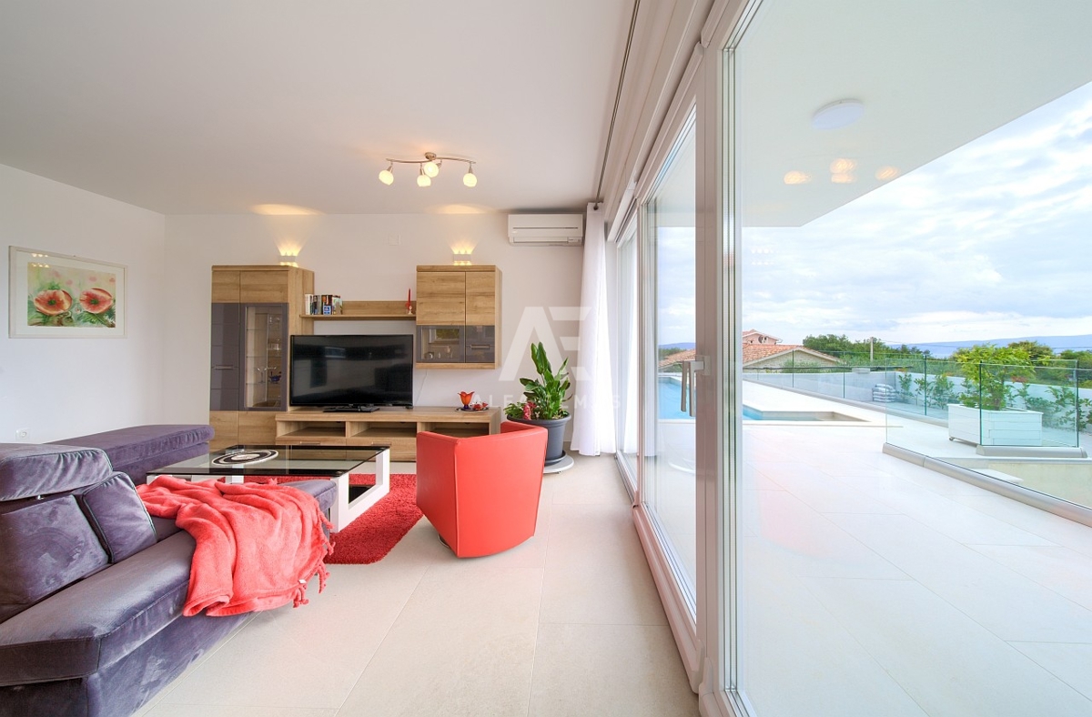 Moderen apartma na Krku s pogledom na morje ID 569