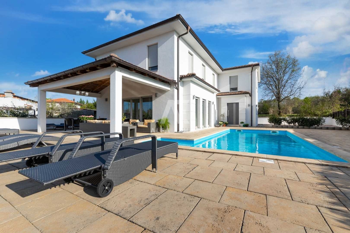 Malinska, okolica, luksuzna vila z bazenom in pogledom na morje! ID 115