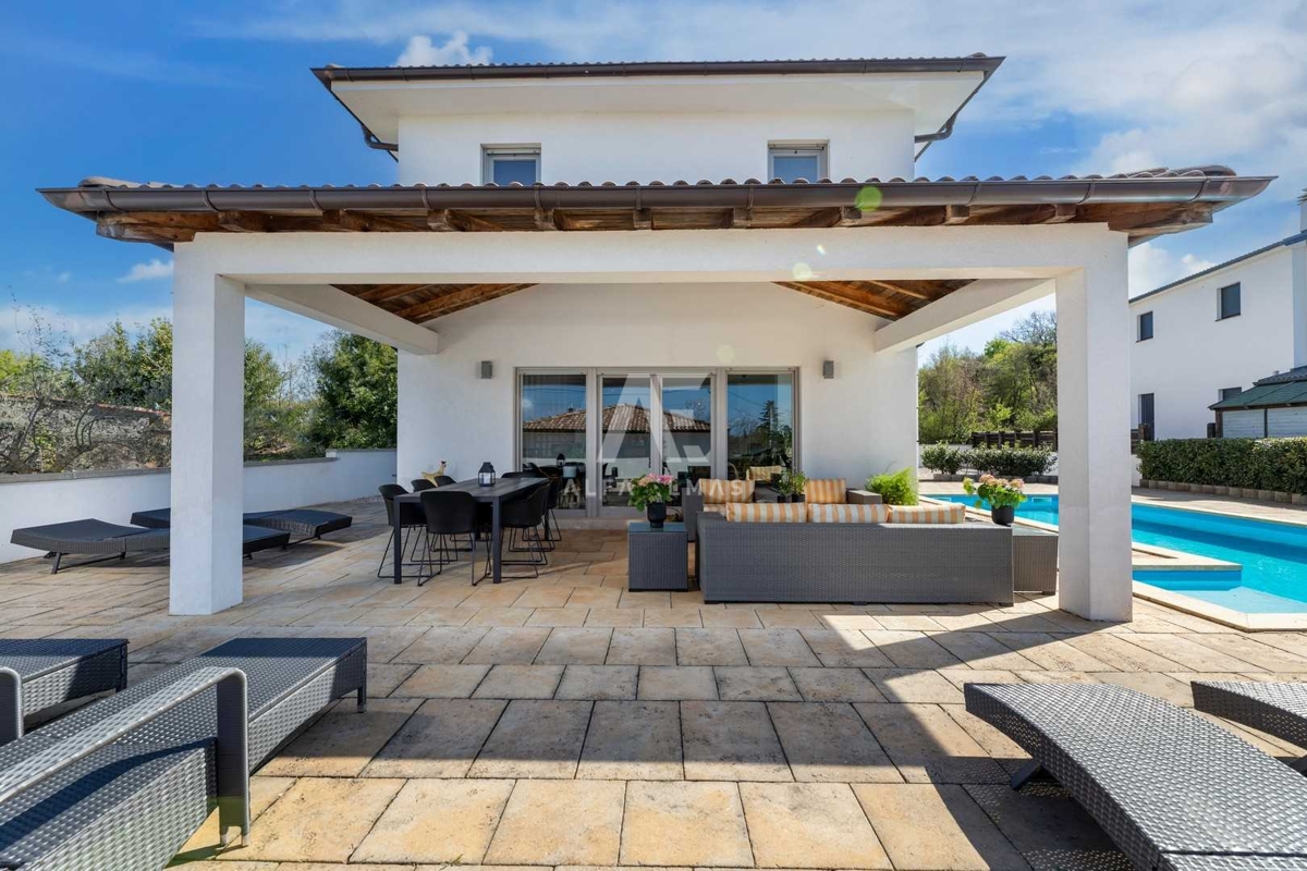 Malinska, okolica, luksuzna vila z bazenom in pogledom na morje! ID 115