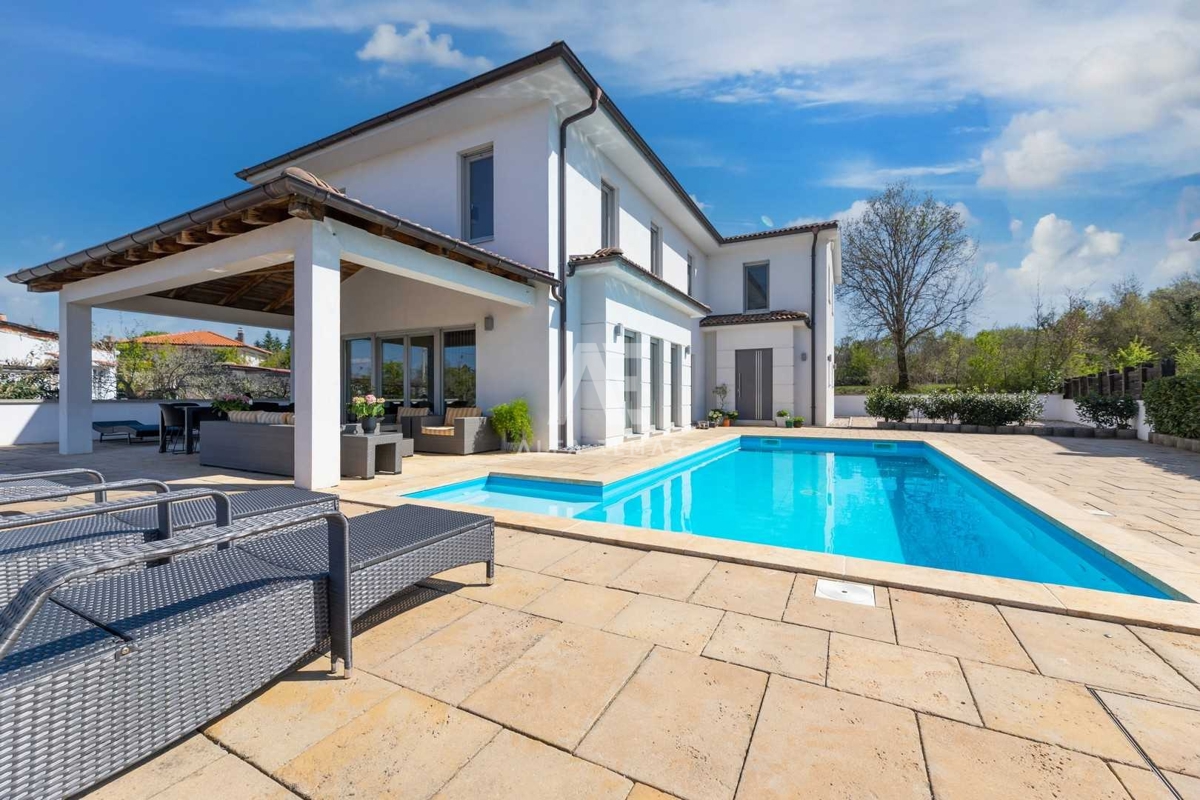 Malinska, okolica, luksuzna vila z bazenom in pogledom na morje! ID 115