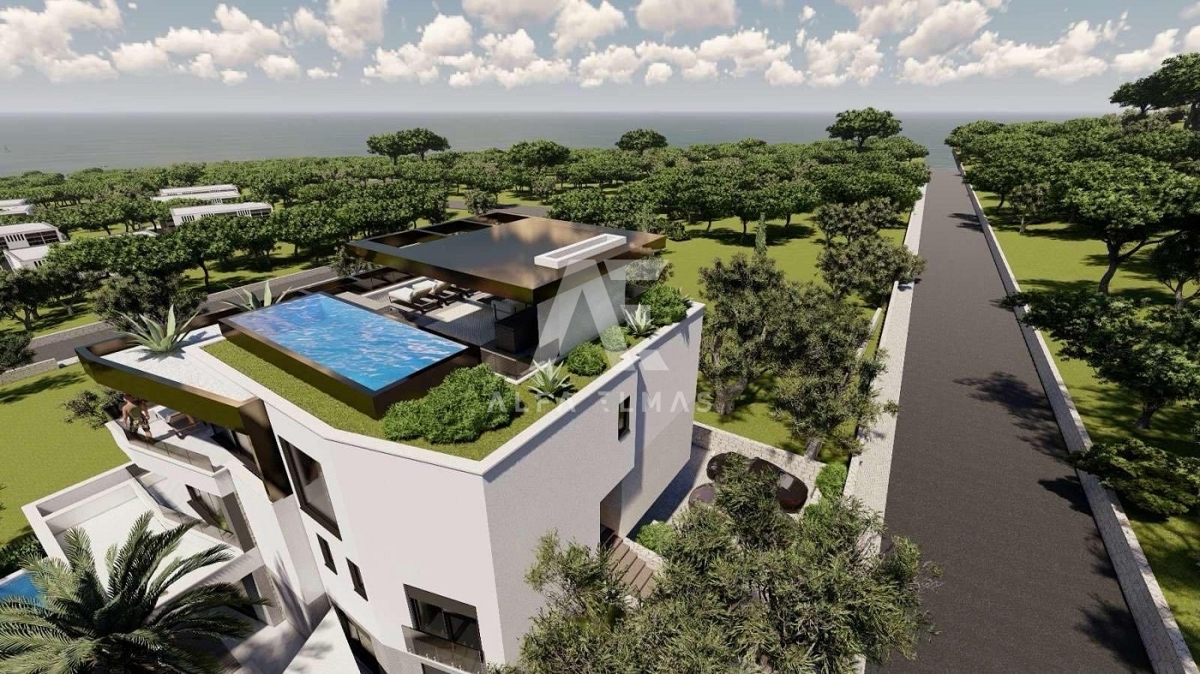 Krk, luksuzni penthouse z bazenom in čudovitim pogledom na morje!! ID 319
