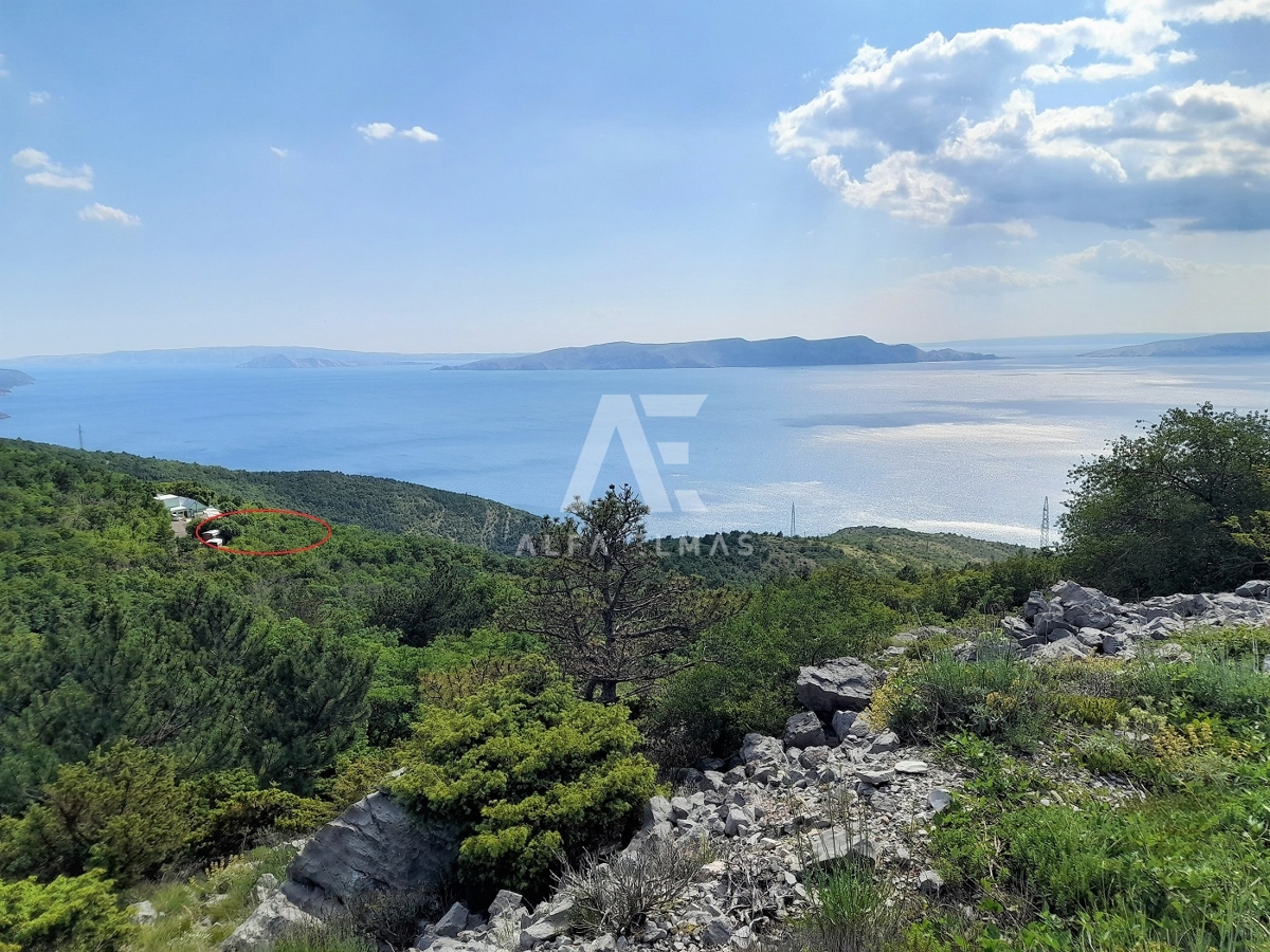 Senj, okolica, zazidljivo zemljišče s panoramskim pogledom na Kvarner!! ID 437
