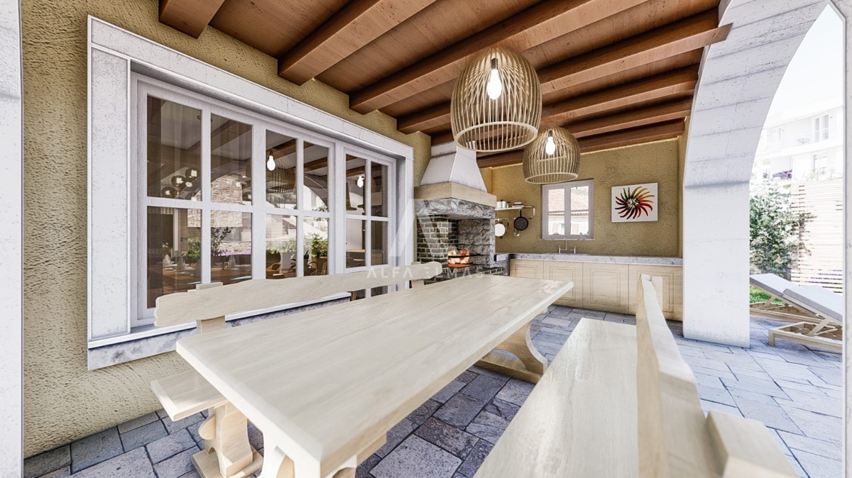 Rustikalna mediteranska vila z bazenom in pogledom na morje - ID 534