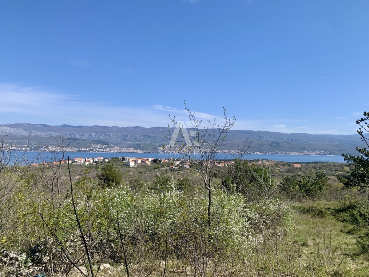 Otok Krk, Šilo, okolica – Gradbeno zemljišče s pogledom na morje! ID 646