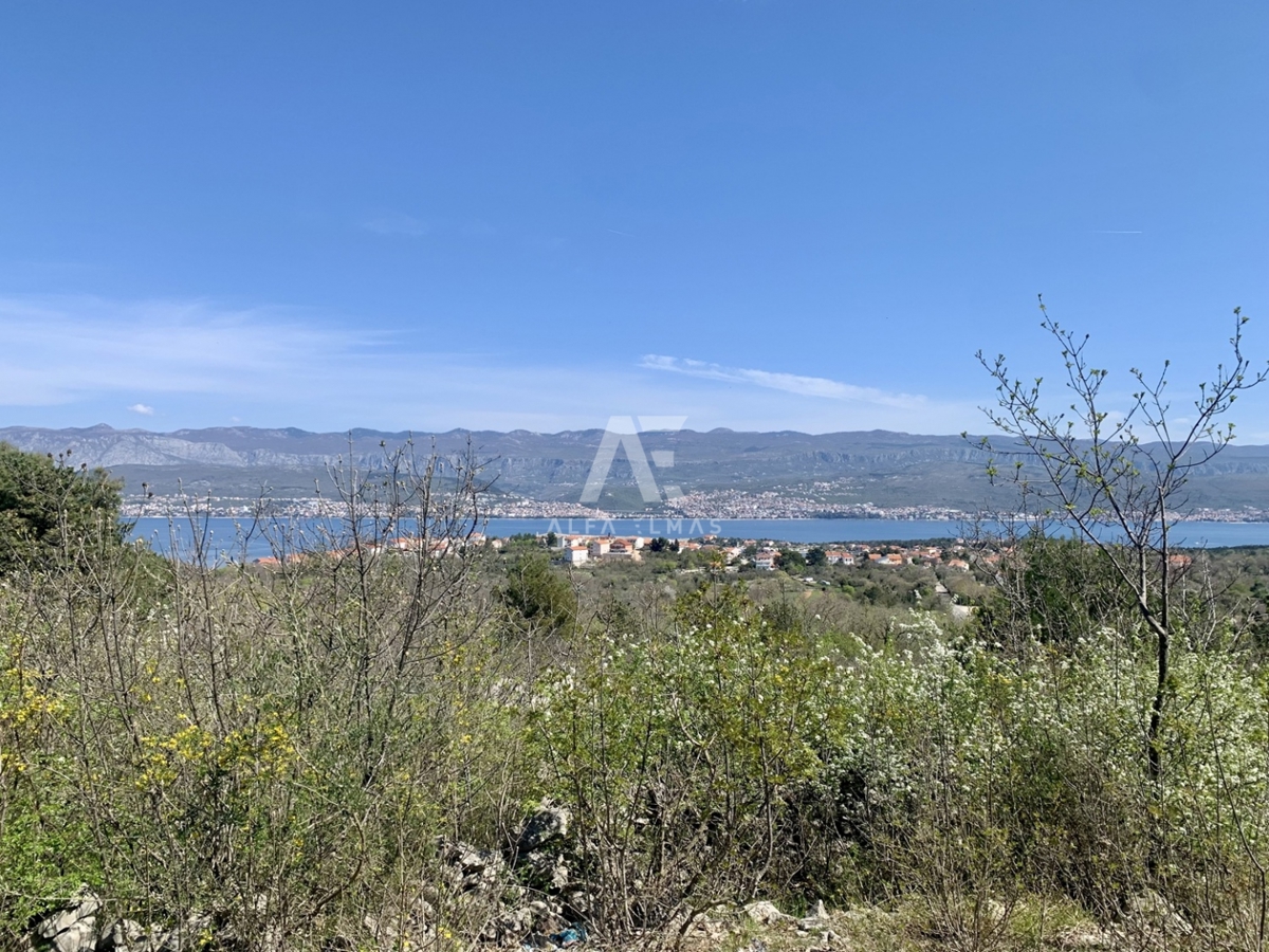 Otok Krk, Šilo, okolica – Gradbeno zemljišče s pogledom na morje! ID 646