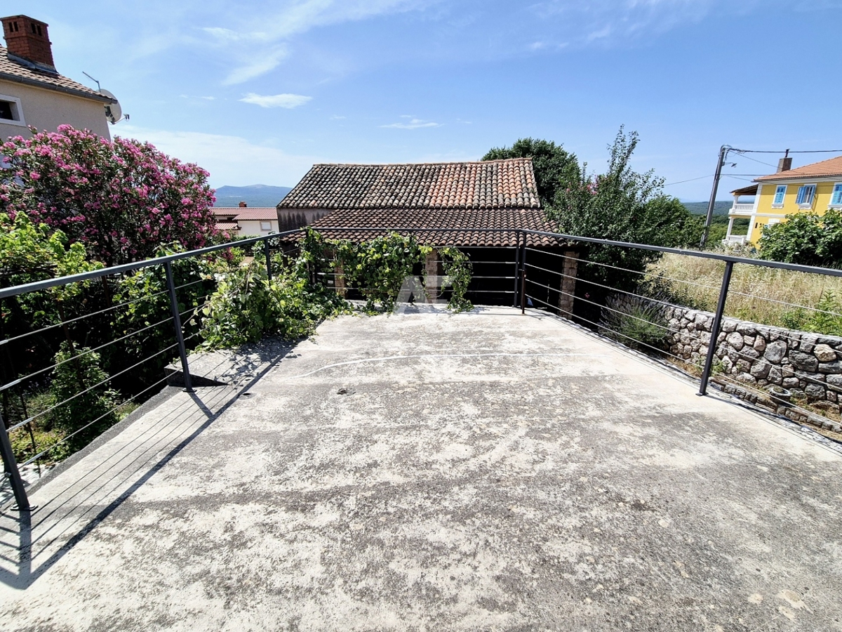 Vrbnik, okolica, dvojček s pogledom na morje! ID 623