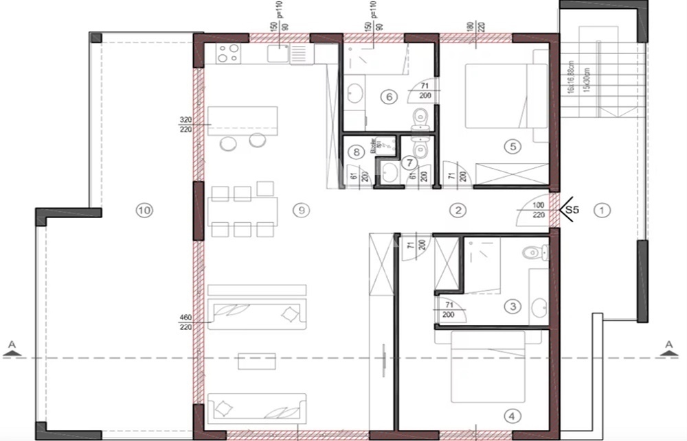 Punat, novogradnja penthouse z odprtim pogledom na morje!! ID 103