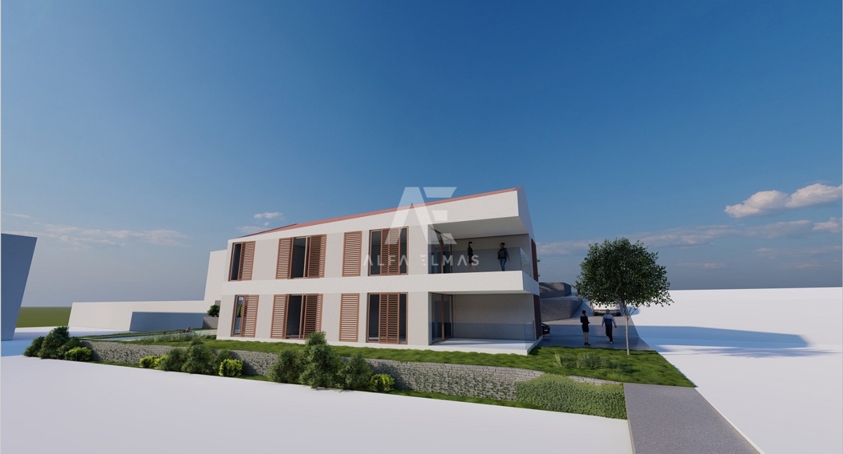Luxury apartment with a pool just 50 m from the sea in Malinska - ID 585