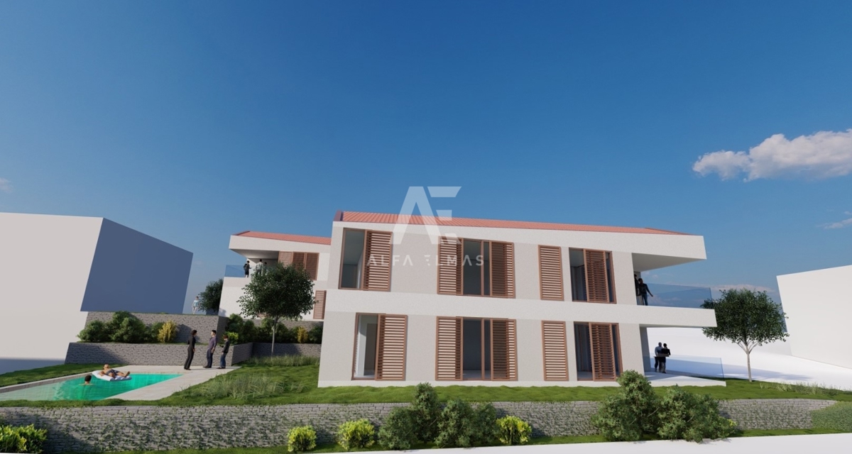 Luxury apartment with a pool just 50 m from the sea in Malinska - ID 585