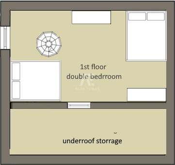 Krk, okolica, dvoetažni apartma na mirni lokaciji! ID 594