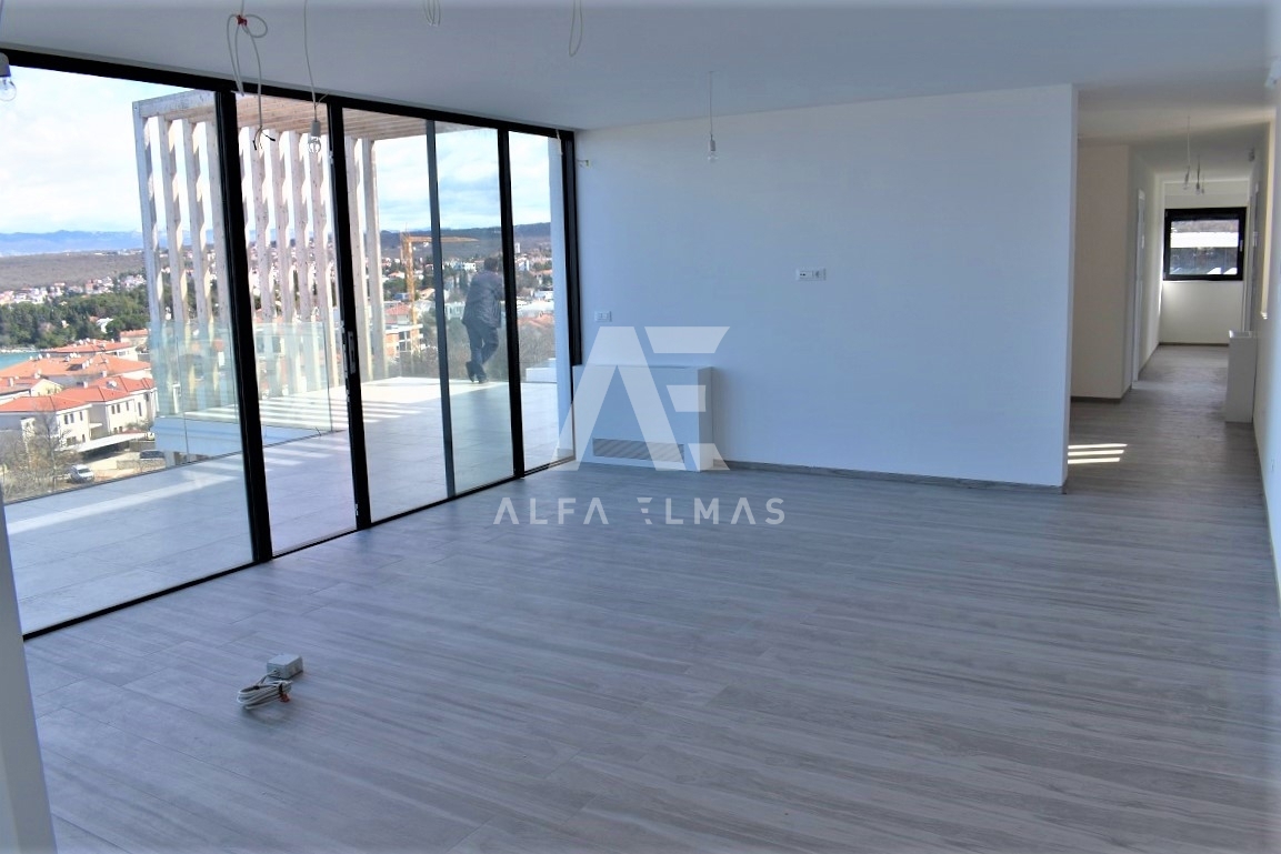 Malinska, luksuzni penthouse s panoramskim pogledom na morje! ID 19
