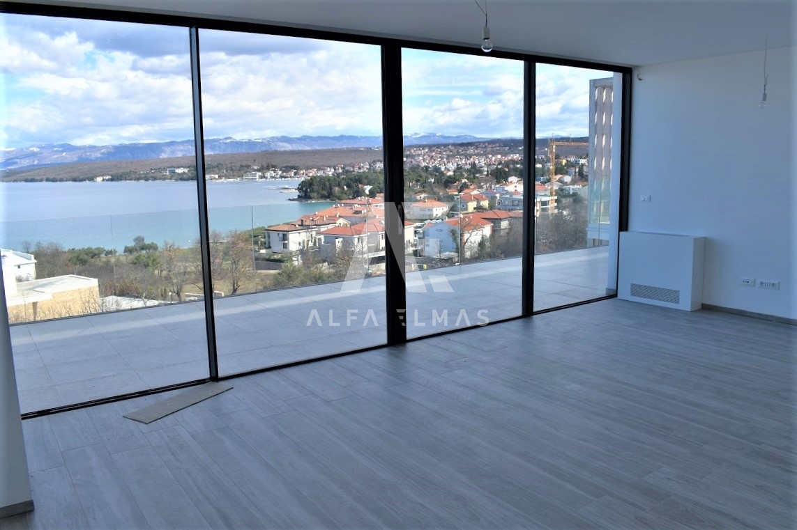 Malinska, luksuzni penthouse s panoramskim pogledom na morje! ID 19