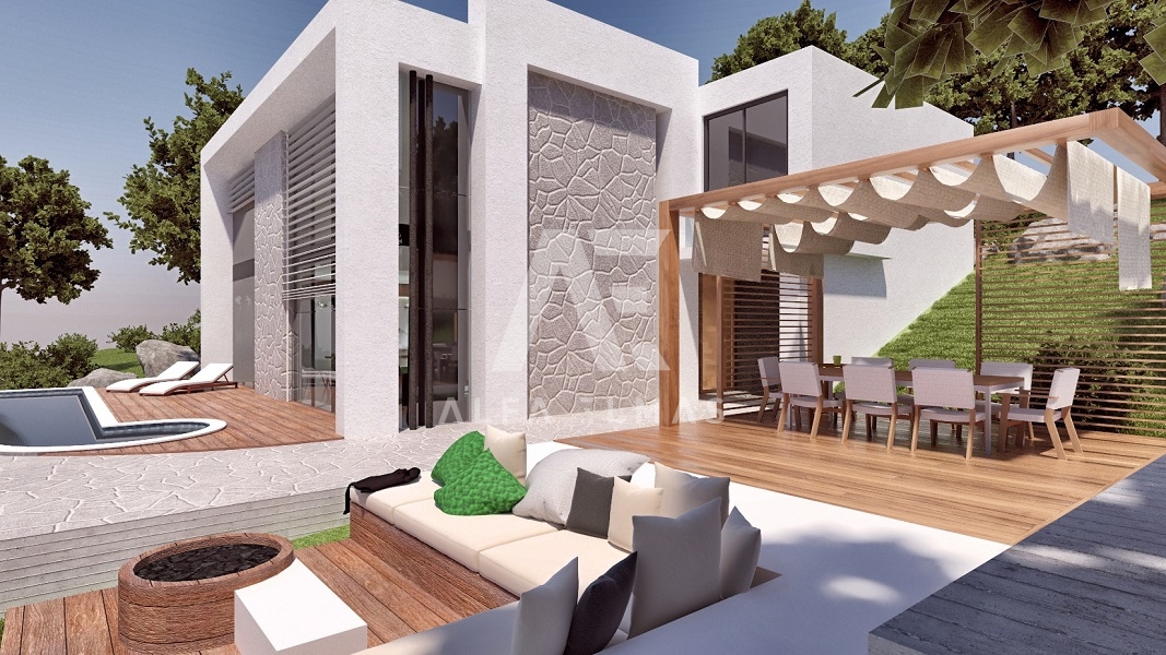Opatija,okolica, vila v gradnji s pogledom na morje! ID 189