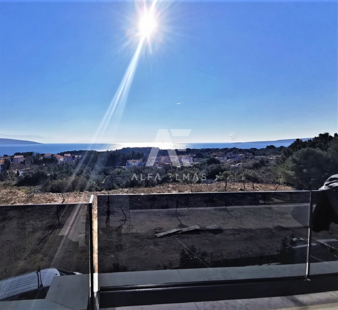 Krk, novogradnja, luksuzni penthouse s pogledom na morje! ID 238