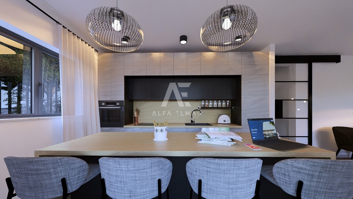 Vrbnik, Luksuzno stanovanje z bazenom in pogledom na morje! ID 643