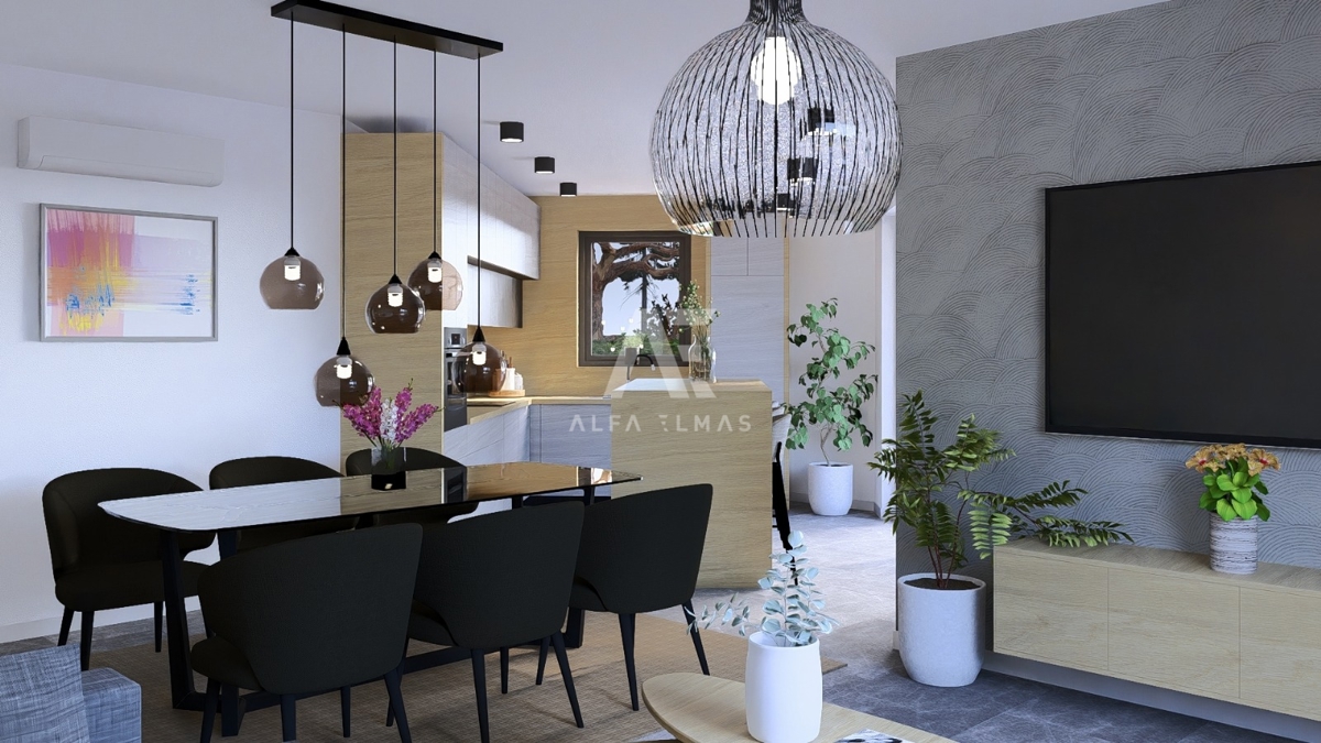 Vrbnik, Luksuzno stanovanje z bazenom in pogledom na morje! ID 643