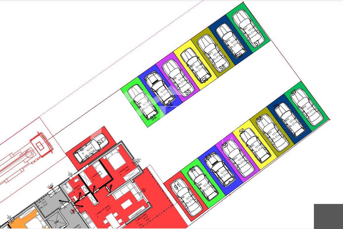 Dvosobno stanovanje, 50 m od plaže