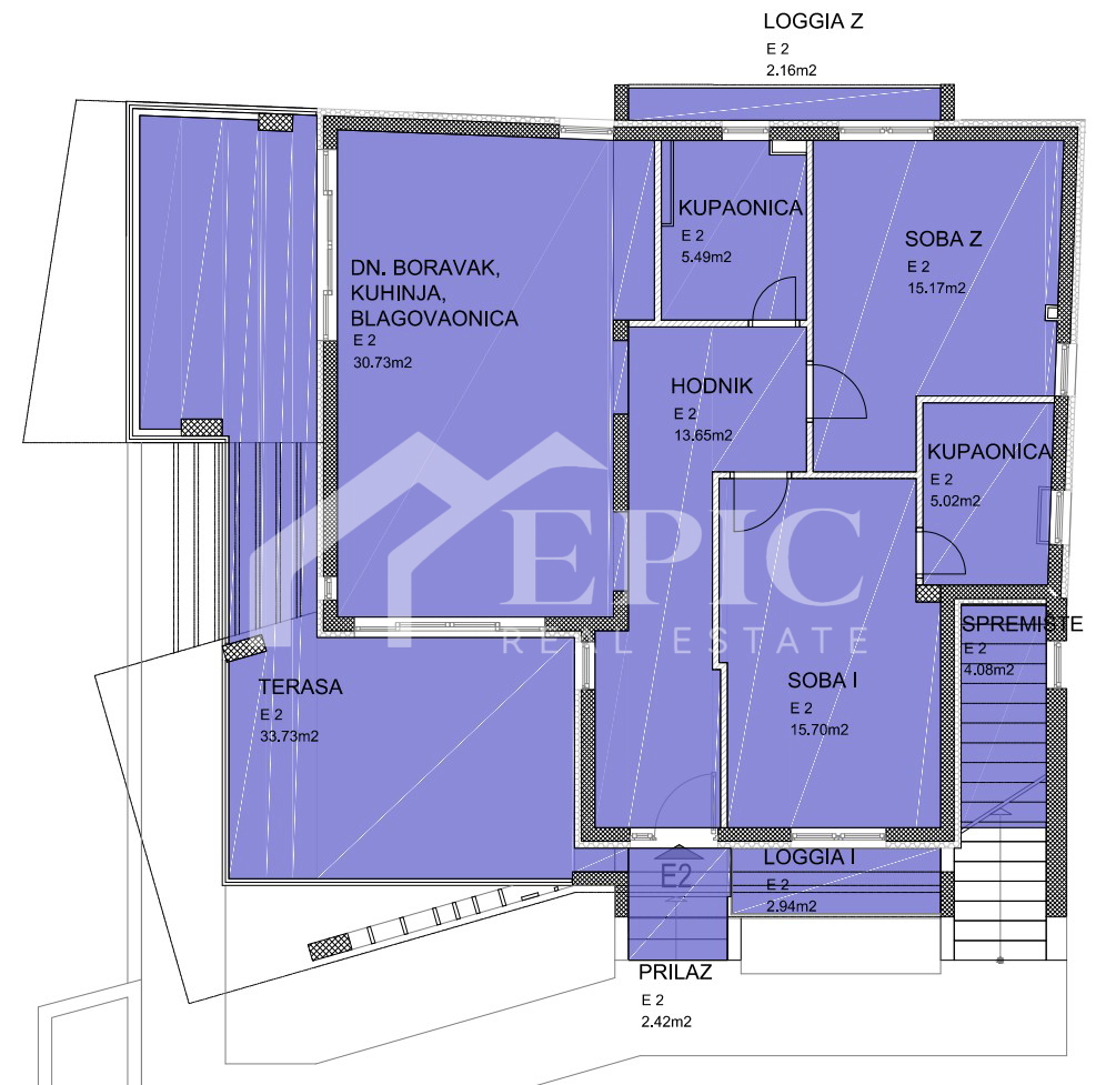 DIKLO - ATRAKTIVNO STANOVANJE, 150 M OD PLAŽE