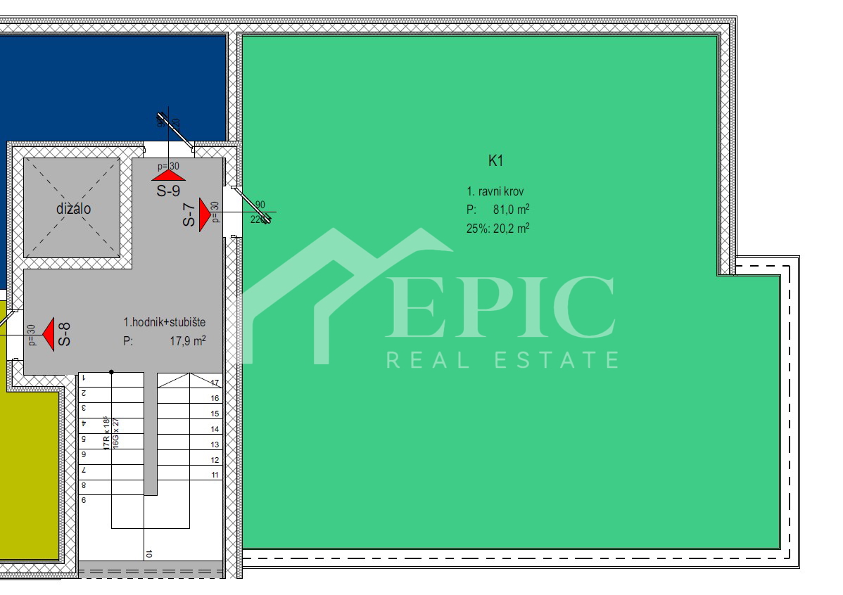 DIKLO, STANOVANJE V 2. NADSTROPJU, 50 m OD MORJA