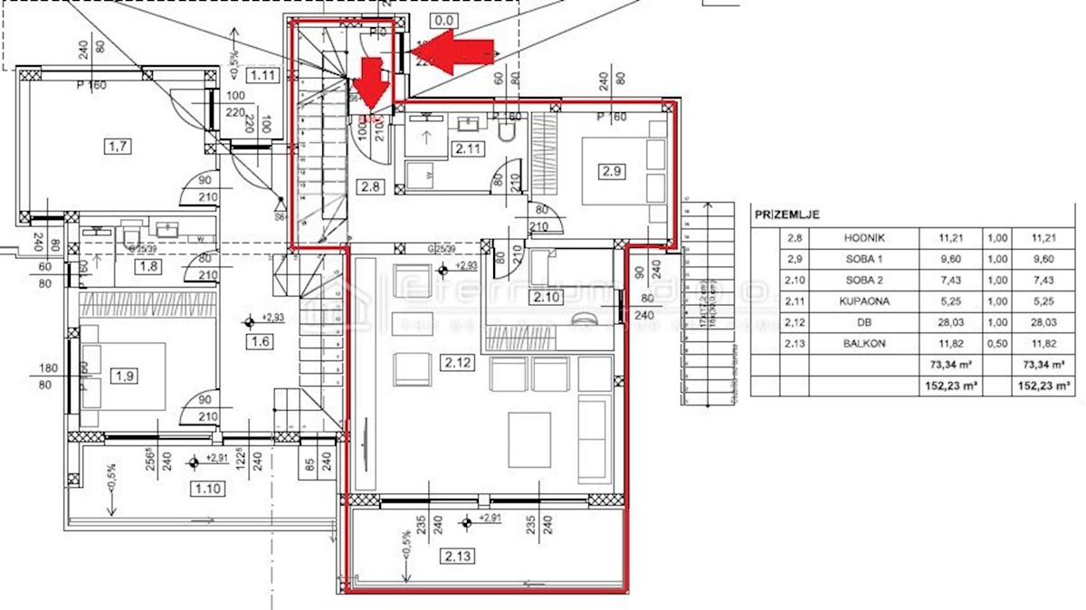 Stanovanje Dramalj, Crikvenica, 152m2