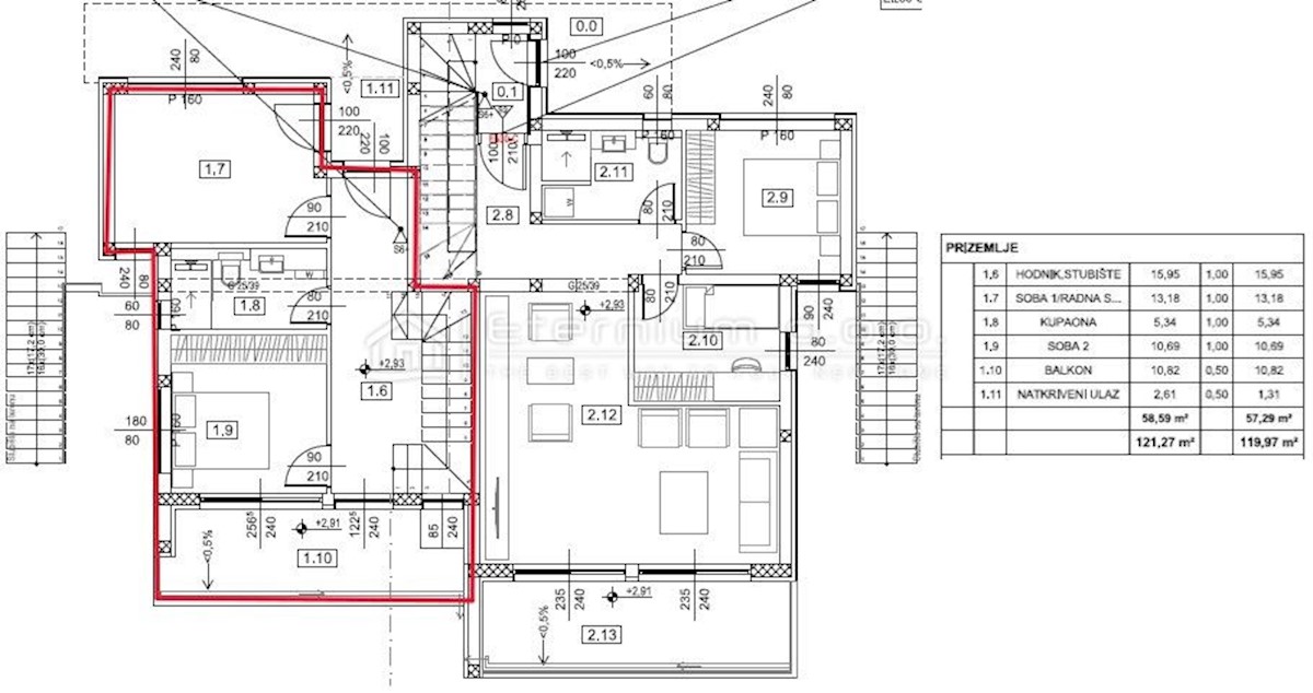 Stanovanje Dramalj, Crikvenica, 121m2