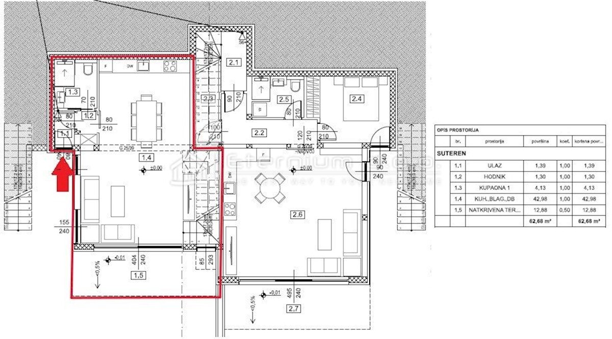 Stanovanje Dramalj, Crikvenica, 121m2