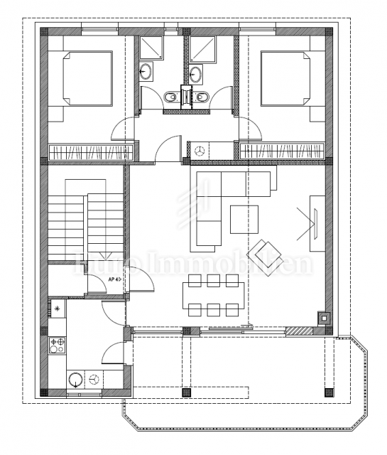 Dramalj, prenovljena hiša s petimi apartmaji in bazenom