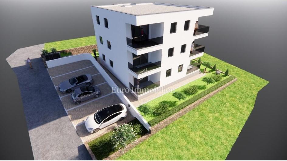 Apartma v Novem Vinodolskem, novogradnja s pogledom na morje