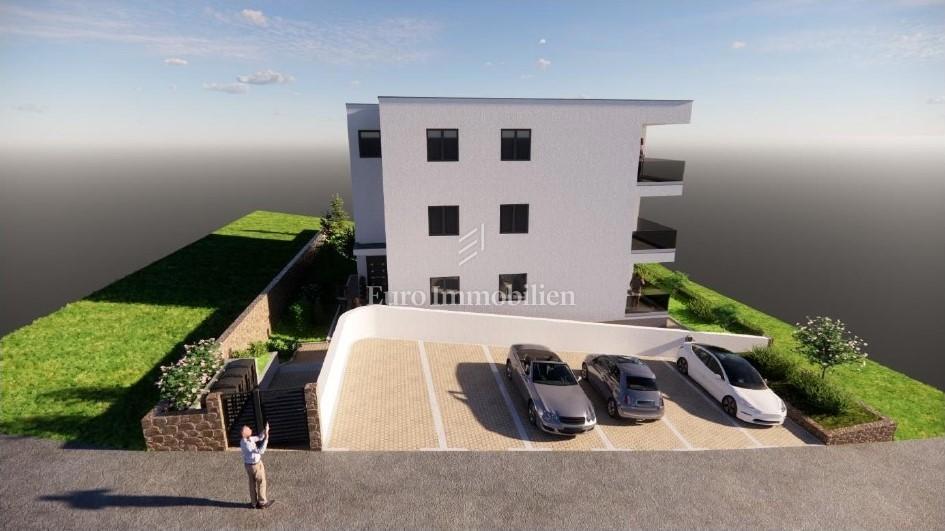 Apartma v Novem Vinodolskem, novogradnja s pogledom na morje