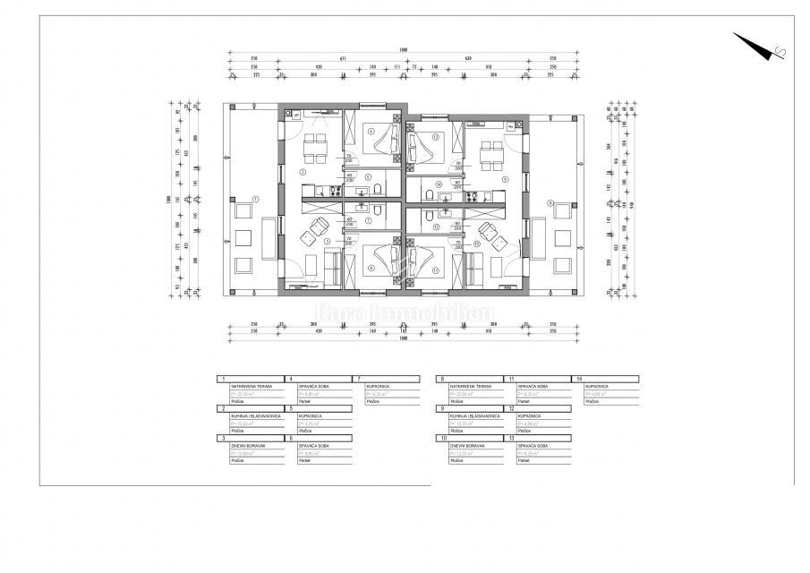 Hiša z dvema apartmajema - Sukosan